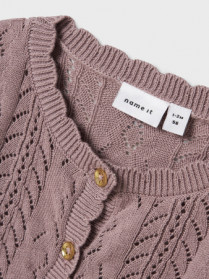 NAME IT Strik Cardigan Jollie Purple Dove